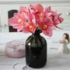 Decoratieve bloemen Cymbidium Bouquet Simulatie Bloem Fake Silk Home Soft Decoratie Pography Wedding