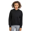 Kostuums Nieuwe mode Toplook Dames Casual hoodies met lange mouwen, effen lichtgewicht trui Tops, los sweatshirt met zak