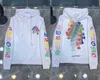 1 ila 1 erkek gevşek chromees marka sweatshirts klasik ch tasarımcı kapüşonlu kalp at nalı sanskritçe baskı lüks fermuarlı ceket kazak kapüşonlu üstler 5 bxbr