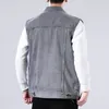 Men's Vests Denim Casual Couple Trend Loose Spring Sleeveless Waistcoat Jacket Cowboy Outdoors Streetwear Clothing 230213