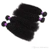 8A Mongolian Kinky Curly Hair Weave 4Bundles Curly Human Hair Extensions Mongolian Hair Afro Kinky Curly Extension Natural Black