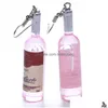 Dangle Lustre Boucles D'oreilles Creative Bouteille De Vin Pendentif Mode Femme Verre Cocktail Rouge Goutte Livraison 202 Oh