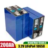 16st Ny 3.2V 200AH LifePO4 Batteri med QR -kod LFP LITIUM SOLAR 12V 24V 202AH CELLER INTE 280AH EV MARINE RV GOLF