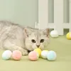 Jouets pour chat 12 balles colorées en peluche interactives pour accompagner le jeu d'activité