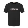 Herren T-Shirt Britische Luxusbrand Designer lässig dreidimensionaler Buchstaben Sticker T-Shirts Black Two Color Polo Optionale asiatische Größe M-3xl