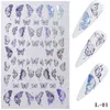 Nail Art Kits 1pc 1 laser goud en zilveren vlindersticker lente zomerontwerpen manicure stickers