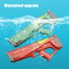 Gun Toys Automatic Electric Water Gun Children Toys Outdoor Beach Water Wars Summer Wimming Pool Stora kapacitet Vattenpistoler för barn Vuxen 230211