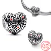 Real 925 Sterling Silver2022 New Arrival Love Figures Line Art People Charm Fit Pandora Bracelet