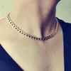 Choker MinaMaMa Stainless Steel Chunky Cuban Chain Necklace For Women Toggle Collar Necklaces Hip Hop Jewelry