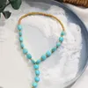 Anklets Bohemia Green Stone Beach Party Tee Anklet Bracelet على الساق بالجملة المجوهرات حافي القدمين الصندل للنساء