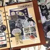 Emballage cadeau 240 pièces Vintage journal Scrapbooking fournitures Pack bricolage autocollant papier Kit pour Collage Po cadres