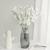 Decorative Flowers Artificial Flower Bouquet Silk Sweet Pea Fake Plant Home Decor Wedding Decoration