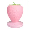 Nachtlichten Strawberry Nightlight Silicone Touch LED Licht USB Changing Lamp Baby slaapkamer Decoratie Desk