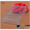 Gift Wrap 20Pcs Small Pvc Clear Transparent Plastic Boxes Storage Jewelry /Christmas/Candy/Party For Packing Drop Delivery Ho Dhv0M