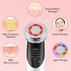 Ansiktsmassager 7 i 1 Face Lifting Device EMS RF Microcurrent Skin Rejuvenation Massager Lättterapi Anti Aging Wrinkle Beauty Machine 230211