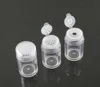 10ml Loose Powder Container Jar Bottles Clear Plastic Glitter container Cosmetic Powder Eye Shadow Box Bottle With Sifter and Lids SN664