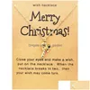 Pendant Necklaces Selling Christmas Day Ornaments Santa Crutch Boots Tree Necklace Holiday Wish Drop Delivery 202 Dhsgx