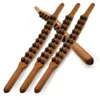 Other Massage Items 820 Beads Rolling Pin Universal Back Needle Massage Tendons Beech Wood Scraping Stick Point Treatment Guasha Relax Therapy Tool 230211