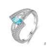 Bande Anneaux De Luxe Mer Bleu Cheval Oeil Zircon Cristal Doigt Pour Femmes Dames Filles De Fiançailles De Noce Bijoux Bague Femme Anel Dhoc6