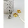 Backs oorbellen peri'sbox Minimalistisch goudkleur Multi -lagen oorclip op geen piercing voor vrouwen oorbel zonder sieraden