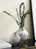 Vase Nordic Light Luxury Plating Glass Vase Decorationモダンクリエイティブリビングルームドライフラワーアレンジ