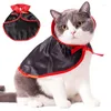 猫の衣装ペットドッグコスチュームハロウィーンかわいいコスプレ吸血鬼マントマントの小さな犬用猫猫のアクセサリー用品