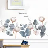 Wall Stickers Cotton Branches Pvc For Staircase Corridor Decoration Watercolour Art Murals Removable Bedroom Decals