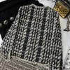 Runway Jacken Weibliche Kausal Frauen Kleidung Vintage Milan Designer Kleid Tweed Langarm Blazer Tops Jacke Mantel EO9W