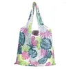 Shopping Bags 1 PC Stylish Foldable Bag Large Capacity Reusable Eco-friendly Waterproof Durable Tote Grocery