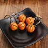 Portachiavi 2 pezzi 2 cm Creativo Pratico Piccolo portachiavi da basket Baseball Calcio Pallavolo Forma Accessori chiave Gioielli regalo di compleanno G230210