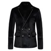 Men's Tracksuits Men's High-end Velvet Suits Dress Jacket Party Costumes Jacket and Pants 230213