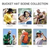 Boinas 2023 sombrero de cubo de globo de verano para Unisex Cheburashka lindo soviético ruso dibujos animados al aire libre plegable pescador gorra de sol