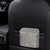 Waste Bins Glitter Trash Can Auto Supplies Storage Box Garbage Grabber Bling Interior Accessories Square Pressing Car Trash Bin 230210