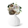 Fleurs décoratives Pivoine 5 Têtes Faux Centres De Fleurs Pour Les Tables Vintage Bouquet De Soie Artificielle Maison De Mariage