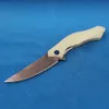 Nouveau R2308 Flipper Couteau Pliant VG10 Damas Lame En Acier Jade G10 Poignée Roulement À Billes Rapide Ouvert EDC Poche Dossier Couteaux