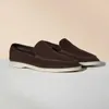 Desiner Loropiana Shoes Online Men's Shoes Buckle Free Lopho Flat Sheepskin Leather Casual Versatile Popular European and American Style Original Luxury