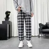 سراويل الرجال الصيفية خفيفة الوزن منقوشة الهيب هوب كبير الحجم الكوري الحريم الحريم harajuku أزياء الشارع streetwear jogger y2302