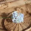 Flores decorativas 1pc Hydrangea Artificial for Decorations Home Crafting/Wedding Fake ramo/DIY/festa