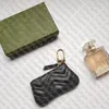 671722 2xG OPHIDIA KEY CASE Wallet Holder Pouch Chain Coin Purse Designer Bag Borse Totes Portafogli Portamonete