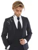 Custom Made Men Suits Two Buttons Groom Tuxedos Peak Lapel Groomsmen Wedding/Prom/Dinner Man Blazer Jacket Pants Vest w871