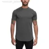 Designer Lulus Yoga Tuta da fitness da corsa casual da uomo T-shirt sportiva elasticizzata a maniche corte Traspirante Assorbe il sudore Abbigliamento ad asciugatura rapida lemen Running coatj ui