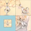 Pendentif Colliers Lnrrabc Tendance Cristal Amitié Forme Petit Amour Coeur Longue Chaîne Déclaration Collier Pierre Sier Pour Petite Amie D Dhojr