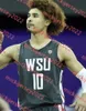 WSU Basketball Jersey Custom Custom Cucite Mens Jabe Mullins Shae Korpela TJ Bamba Dishon Jackson Dylan Darling Carlos Rosario Washington State Cougars Maglie