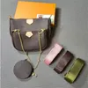 Projektant Multi Pochette Torby Luksusowe akcesoria Moda Kobiety Ramię 3 częściowy zestaw Crossbody Torebka 3 szt. Torebka Crossbody Tote Bag