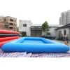 6x4m commercieel opblaasbaar waterzwembadlucht geblazen zwevende uitrusting voor wandelende zorb balspellen gratis schip met 2 Zorb -ballen