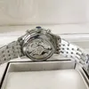 Идеальное качество BLS V2 Men Watches AB0138241C1A1 43 -мм хронограф синий циферблат нержавеющая спина прозрачная автоматическая механическая мужская часовые часы.