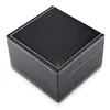 Watch Boxes Cases Black Leather Watch Display Box Jewelry Storage Organizer Case Decoration Gift Man Watch Container Box Wholesale Tag 230211