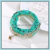 Bracelets à breloques Charms Mix Mtilayer Beads Jewllery Bead Drop Delivery Jewelry Dhtoz