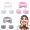 Outils de bain Bracelet doux Poignet en peluche Cerceau pour laver le visage Poignet moelleux Bandeaux Lavage Serviette Tissu éponge Empêcher les déversements