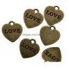 Charms 500Pcs Heart Shaped Love Pendant Jewelry Making Handmade Crafts Diy Necklace Bracelet Supplies 13X1M Drop Delivery 20 Dh5Xy